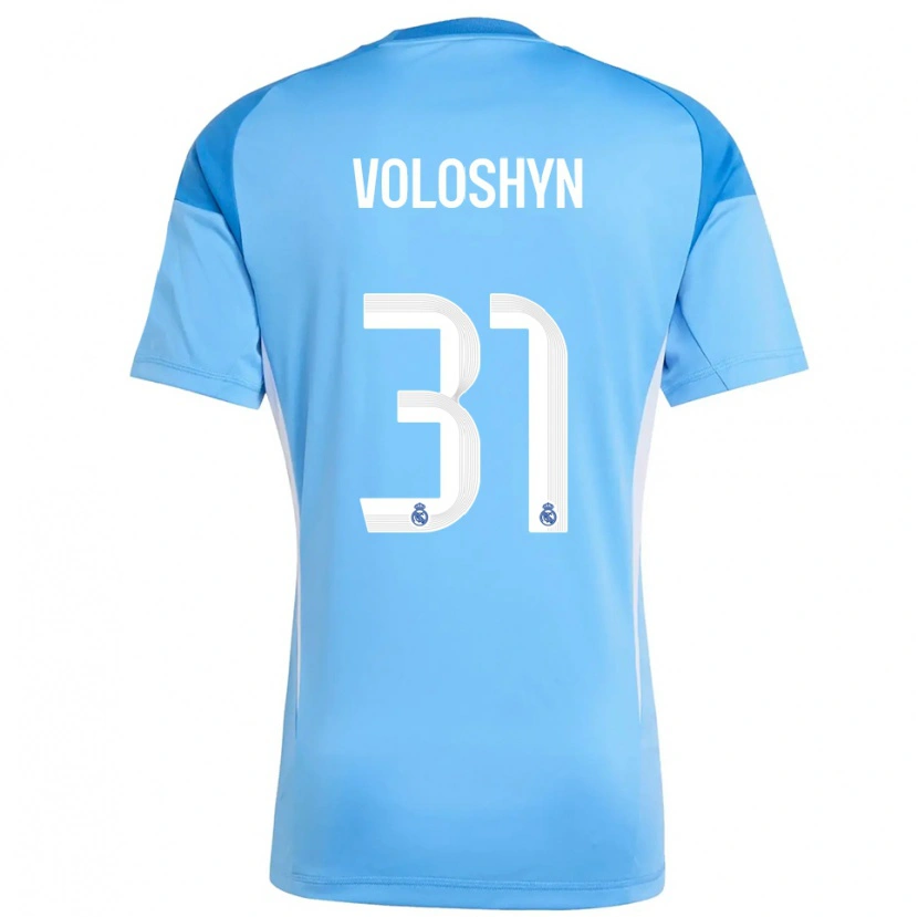 Danxen Kinder Ilya Voloshyn #31 Trikot Himmelblau Weiß Torwarttrikot 2025/26 Schweiz