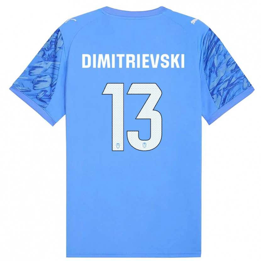 Danxen Kinder Stole Dimitrievski #13 Trikot Blau Weiß Torwarttrikot 2025/26 Schweiz