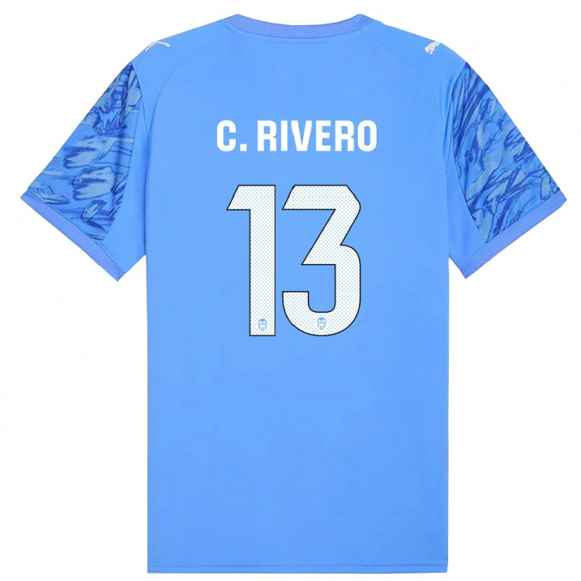 Danxen Kinder Cristian Rivero #13 Trikot Blau Weiß Torwarttrikot 2025/26 Schweiz