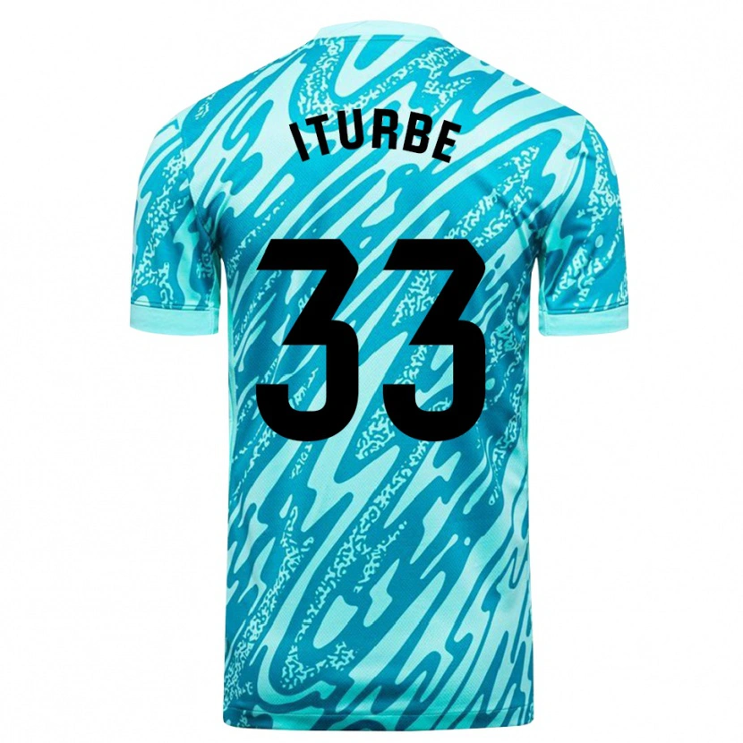 Danxen Kinder Alejandro Iturbe #33 Trikot Himmelblau Weiß Torwarttrikot 2025/26 Schweiz