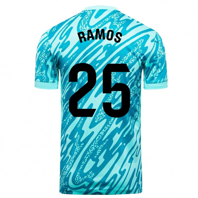 Danxen Kinder Alejandro Ramos #25 Trikot Himmelblau Weiß Torwarttrikot 2025/26 Schweiz