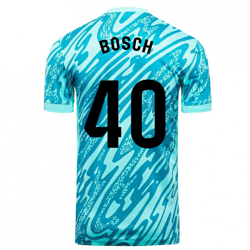 Danxen Kinder Owen Bosch #40 Trikot Himmelblau Weiß Torwarttrikot 2025/26 Schweiz