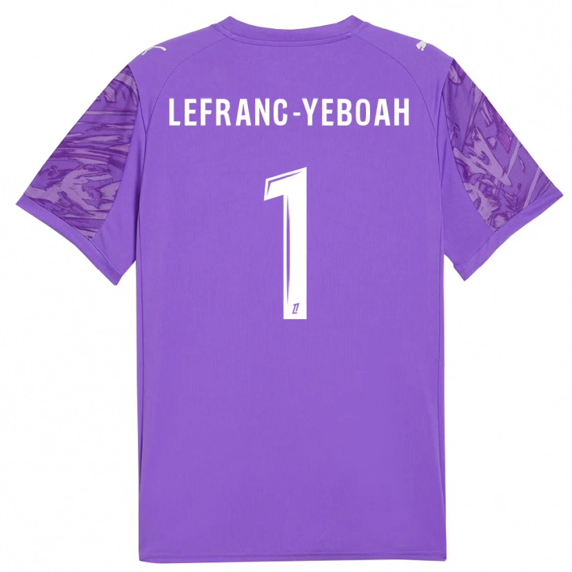Danxen Kinder Daïvy Lefranc-Yeboah #1 Trikot Flieder Weiß Torwarttrikot 2025/26 Schweiz