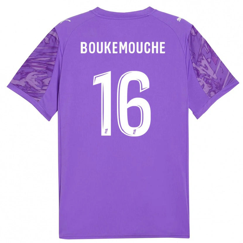 Danxen Kinder Amine Boukemouche #16 Trikot Flieder Weiß Torwarttrikot 2025/26 Schweiz