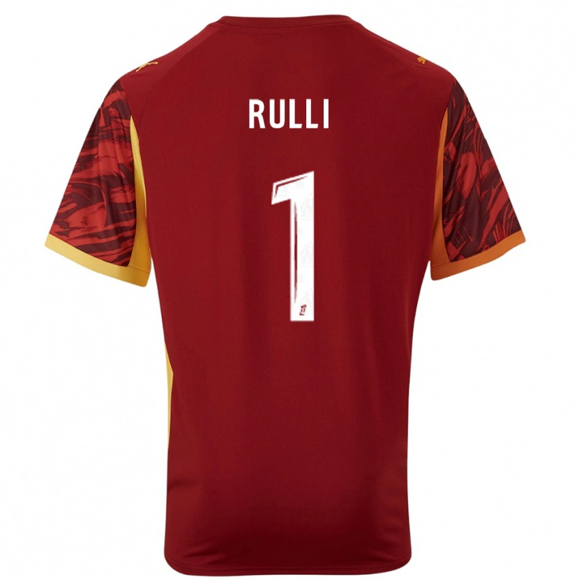 Danxen Kinder Gerónimo Rulli #1 Trikot Burgunderrot Braun Torwarttrikot 2025/26 Schweiz