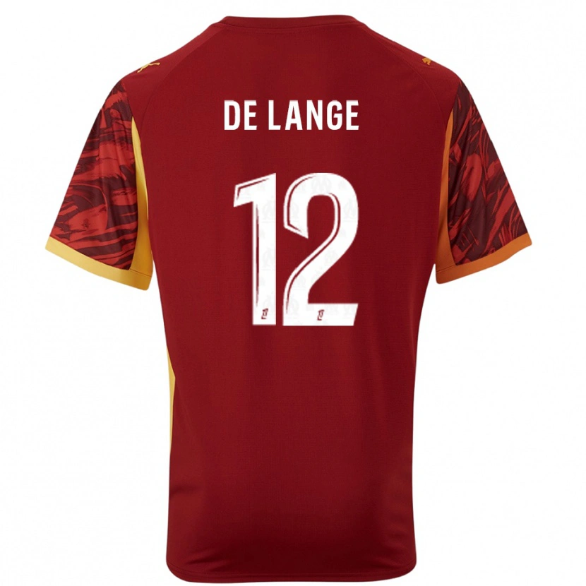 Danxen Kinder Jeffrey de Lange #12 Trikot Burgunderrot Braun Torwarttrikot 2025/26 Schweiz