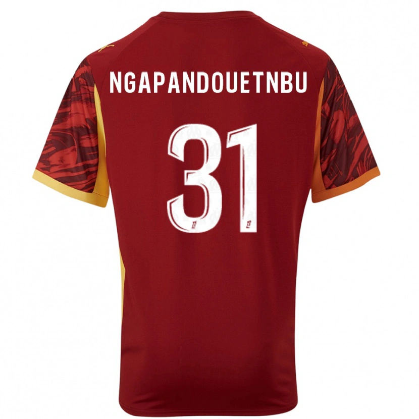 Danxen Kinder Simon Ngapandouetnbu #31 Trikot Burgunderrot Braun Torwarttrikot 2025/26 Schweiz