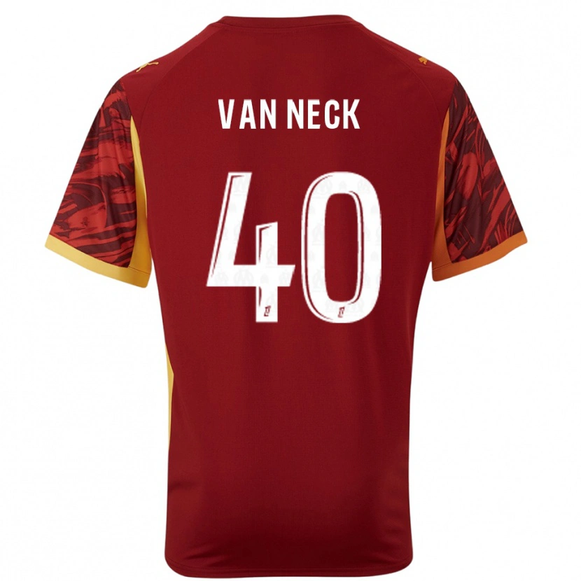 Danxen Kinder Jelle Van Neck #40 Trikot Burgunderrot Braun Torwarttrikot 2025/26 Schweiz