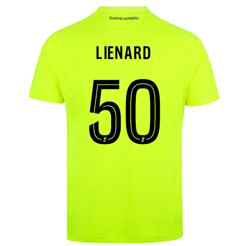 Danxen Kinder Yann Lienard #50 Trikot Leuchtgrün Schwarz Torwarttrikot 2025/26 Schweiz