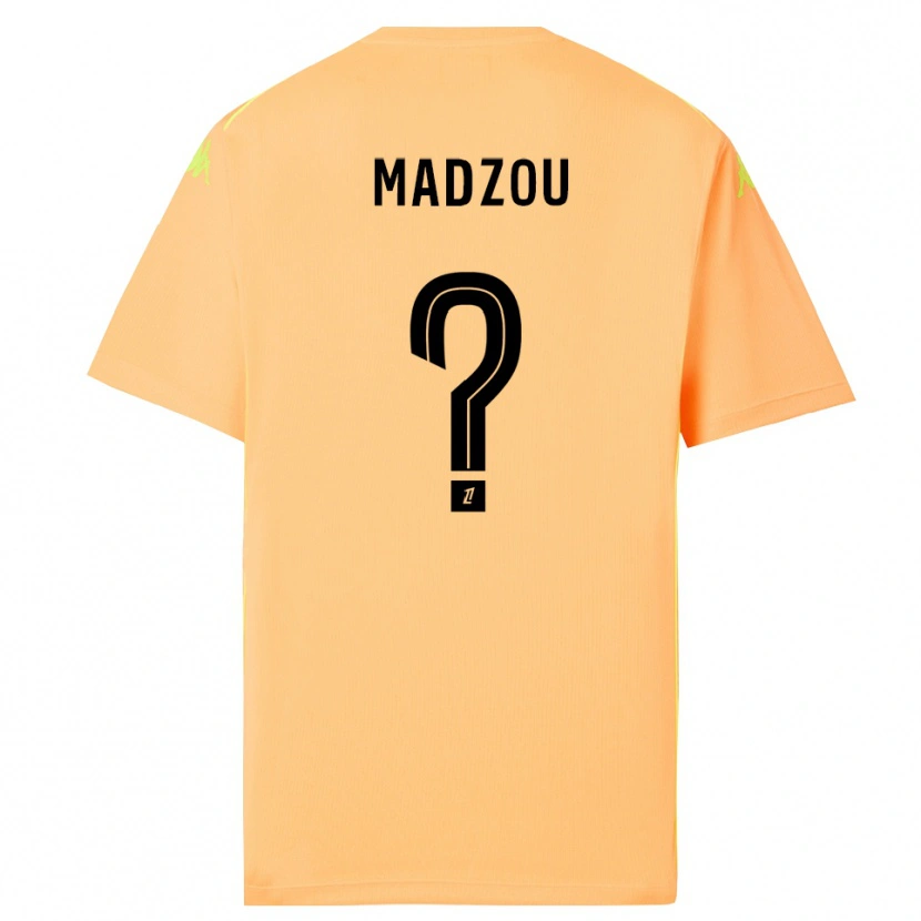 Danxen Kinder Djibril Madzou #0 Trikot Hellorange Schwarz Torwarttrikot 2025/26 Schweiz