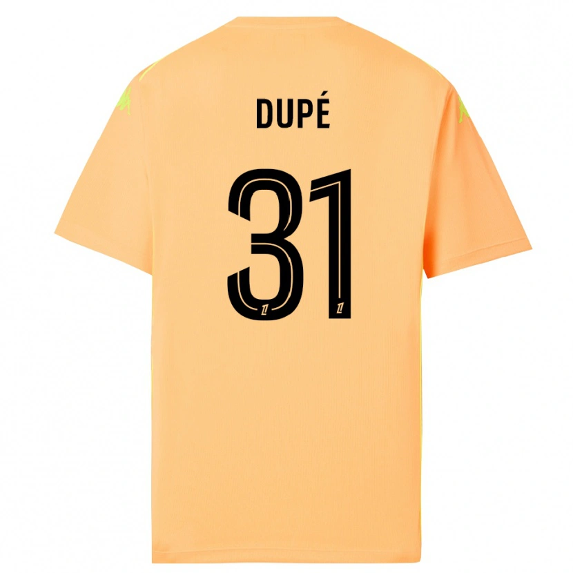 Danxen Kinder Maxime Dupé #31 Trikot Hellorange Schwarz Torwarttrikot 2025/26 Schweiz