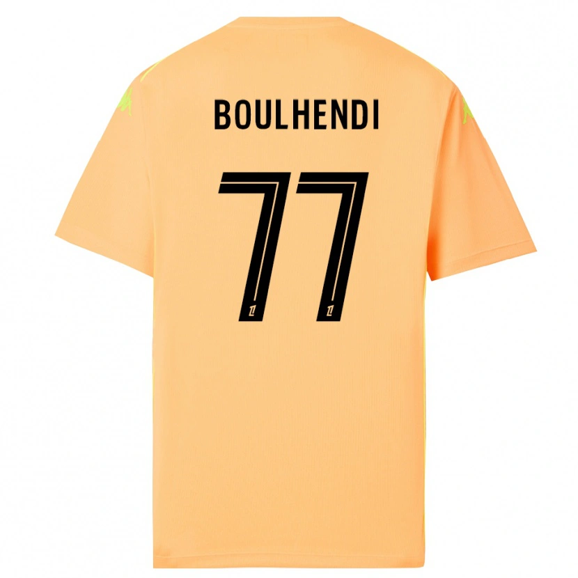 Danxen Kinder Teddy Boulhendi #77 Trikot Hellorange Schwarz Torwarttrikot 2025/26 Schweiz