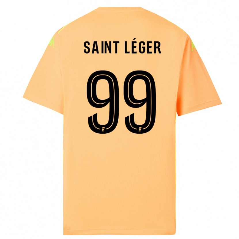 Danxen Kinder Maureen Saint Léger #99 Trikot Hellorange Schwarz Torwarttrikot 2025/26 Schweiz
