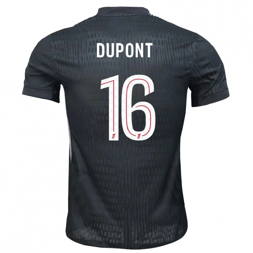 Danxen Kinder Raphaël Dupont #16 Trikot Dunkelgrau Schwarz Torwarttrikot 2025/26 Schweiz