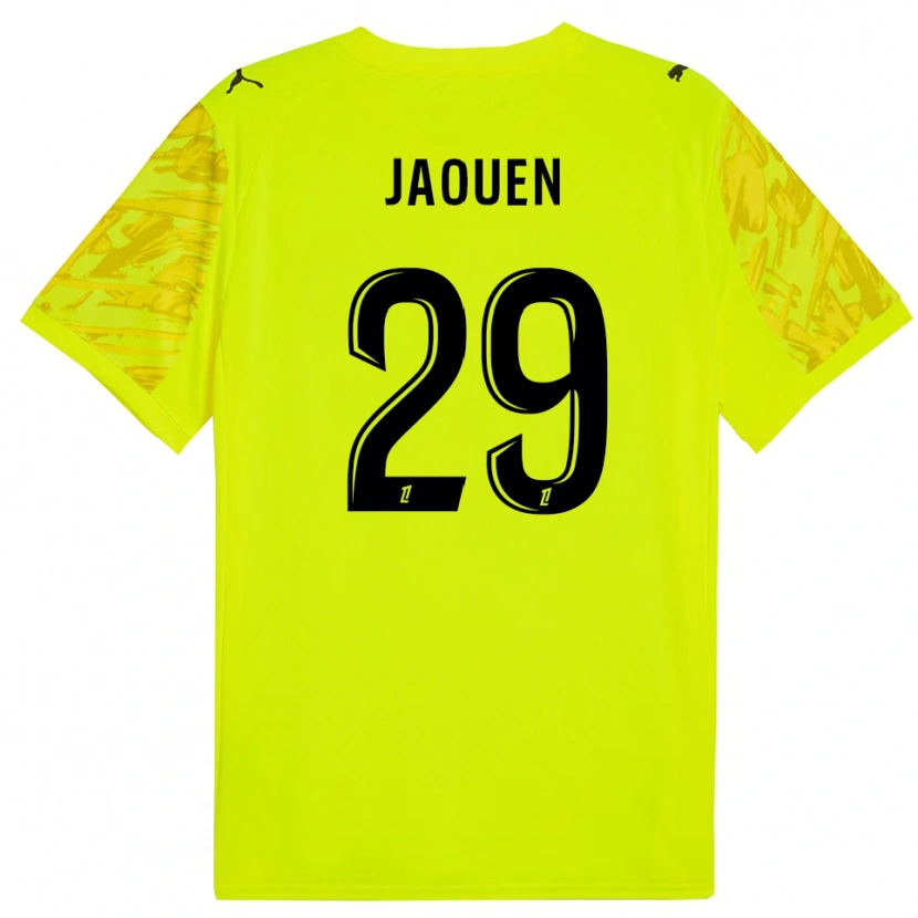 Danxen Kinder Ewen Jaouen #29 Trikot Leuchtgrün Gelb Torwarttrikot 2025/26 Schweiz