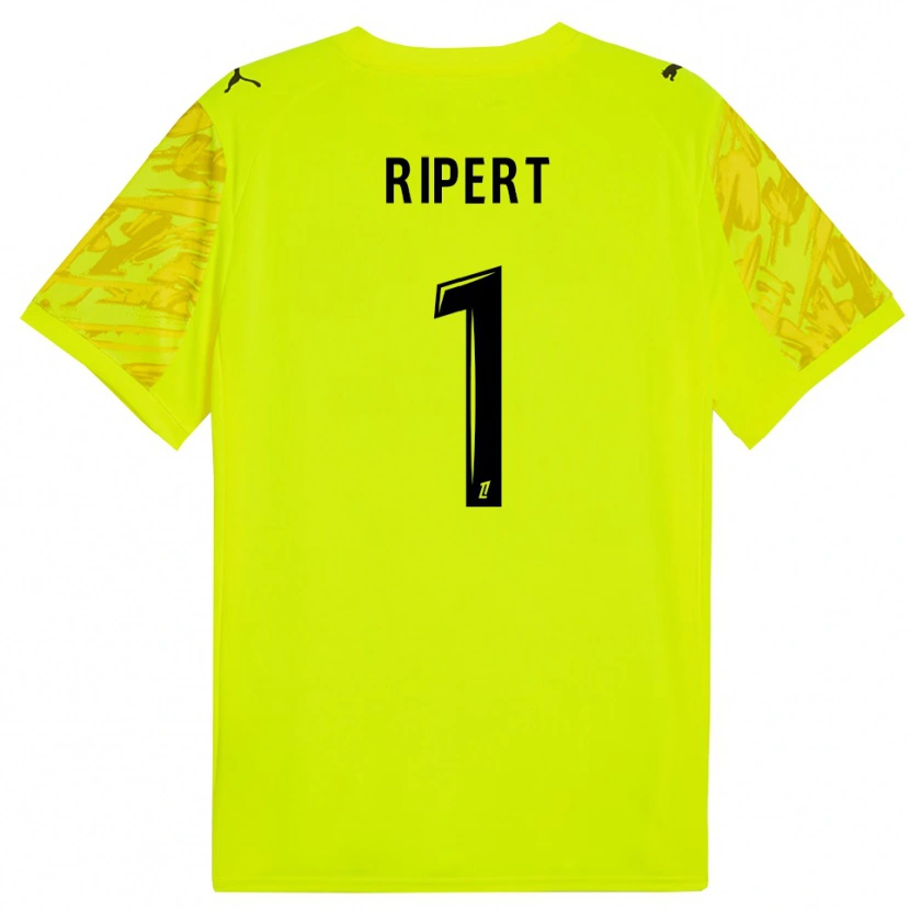 Danxen Kinder Léo Ripert #1 Trikot Leuchtgrün Gelb Torwarttrikot 2025/26 Schweiz