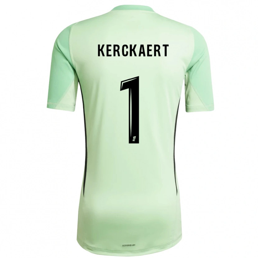 Danxen Kinder Gabriel Kerckaert #1 Trikot Hellgrün Schwarz Torwarttrikot 2025/26 Schweiz