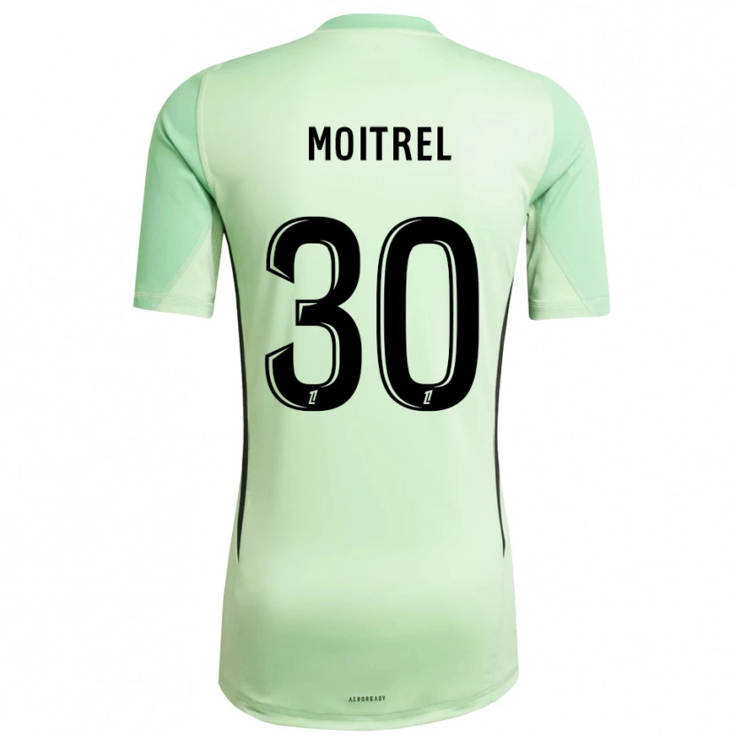 Danxen Kinder Pauline Moitrel #30 Trikot Hellgrün Schwarz Torwarttrikot 2025/26 Schweiz