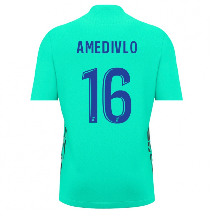 Danxen Kinder Rayann Amedivlo #16 Trikot Aquamarinblau Torwarttrikot 2025/26 Schweiz