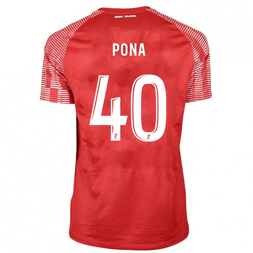 Danxen Kinder Oumar Pona #40 Trikot Rot Weiß Torwarttrikot 2025/26 Schweiz