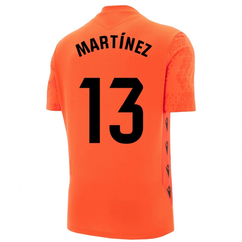 Danxen Kinder Fernando Martínez #13 Trikot Orange Schwarz Torwarttrikot 2025/26 Schweiz
