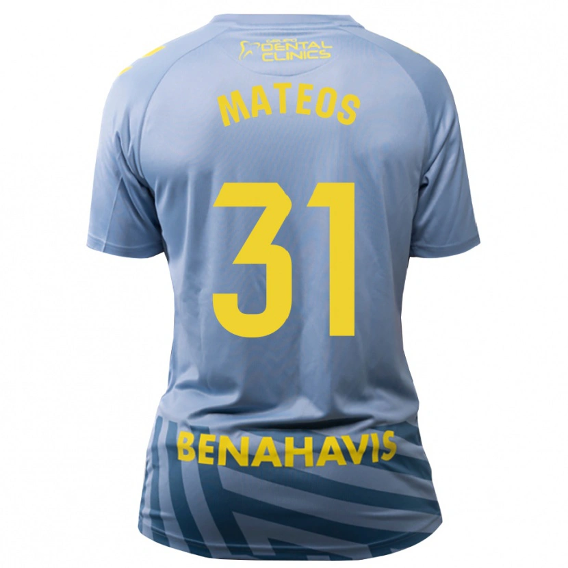 Danxen Kinder Álex Mateos #31 Trikot Hellgraublau Torwarttrikot 2025/26 Schweiz
