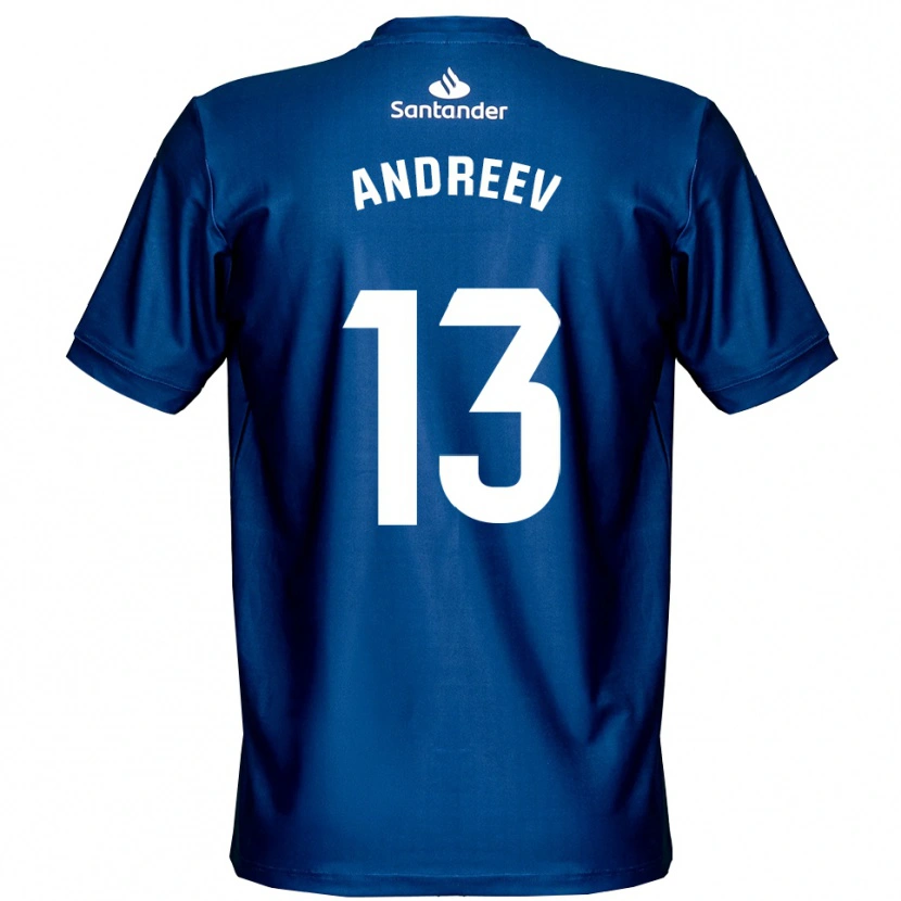 Danxen Kinder Plamen Andreev #13 Trikot Königsblau Weiß Torwarttrikot 2025/26 Schweiz