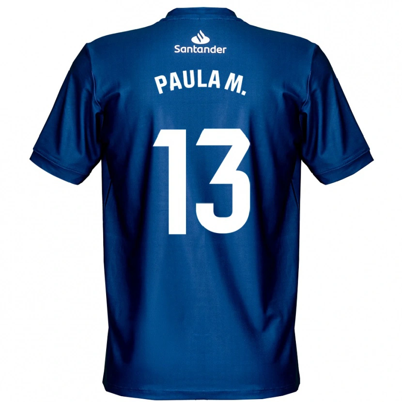 Danxen Kinder Paula Muñoz Álvarez #13 Trikot Königsblau Weiß Torwarttrikot 2025/26 Schweiz