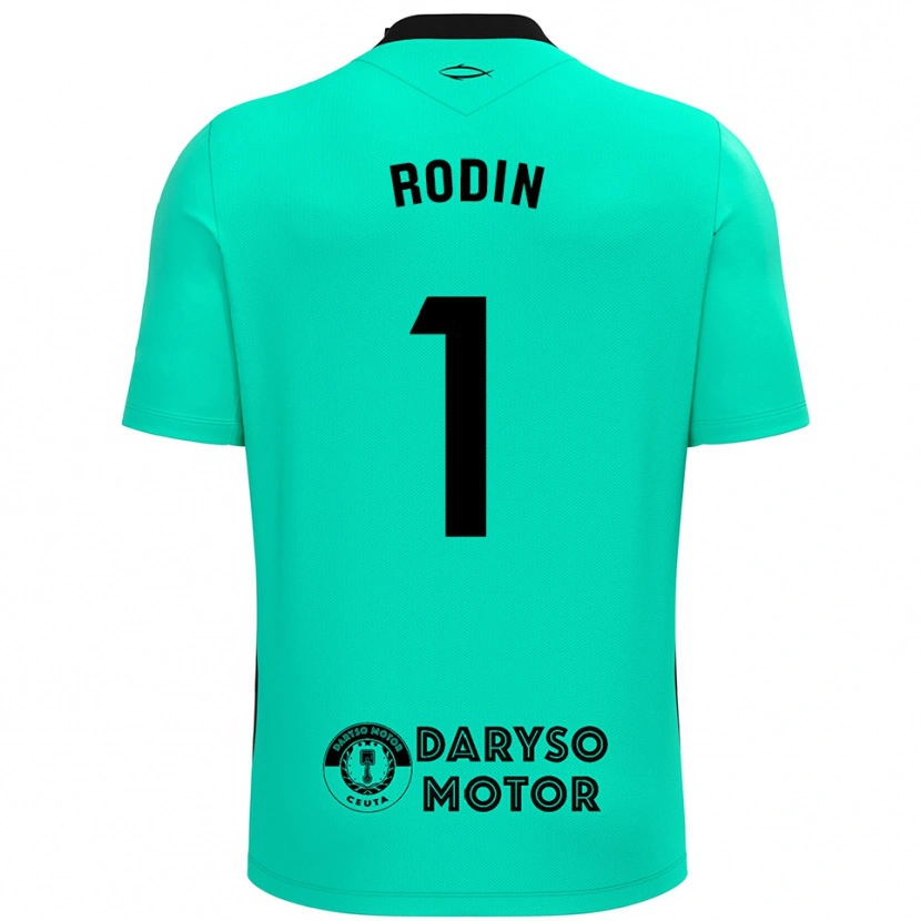 Danxen Kinder Antonio Rodin #1 Trikot Türkis Schwarz Torwarttrikot 2025/26 Schweiz
