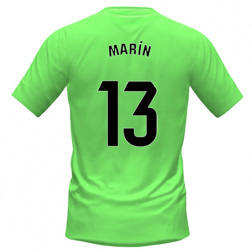 Danxen Kinder Carlos Marín #13 Trikot Grün Schwarz Torwarttrikot 2025/26 Schweiz