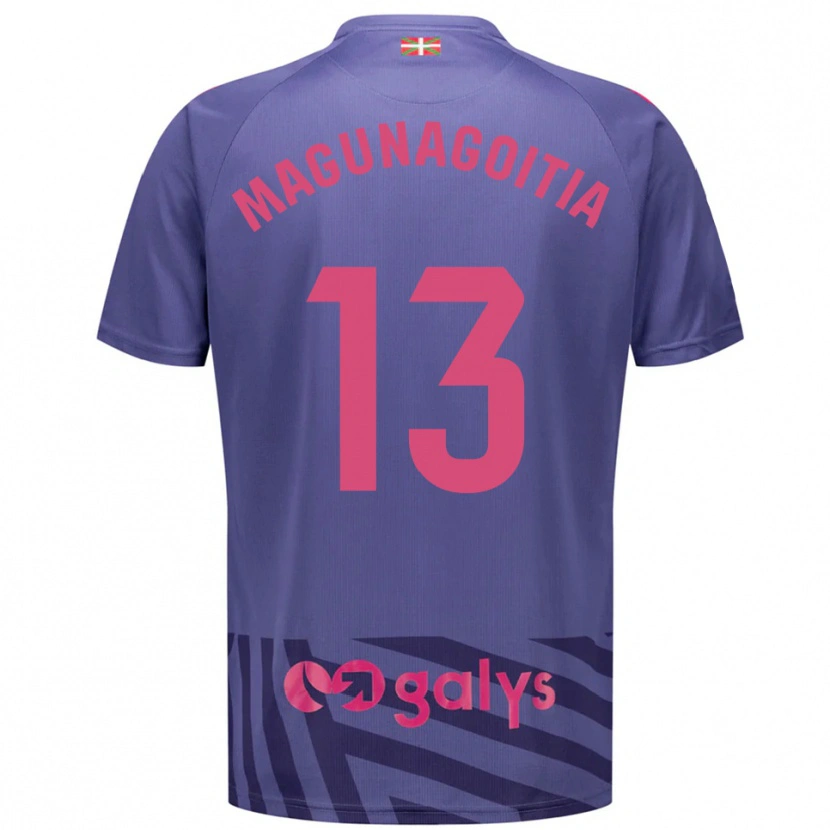 Danxen Kinder Jonmi Magunagoitia #13 Trikot Blaugrau Violett Torwarttrikot 2025/26 Schweiz