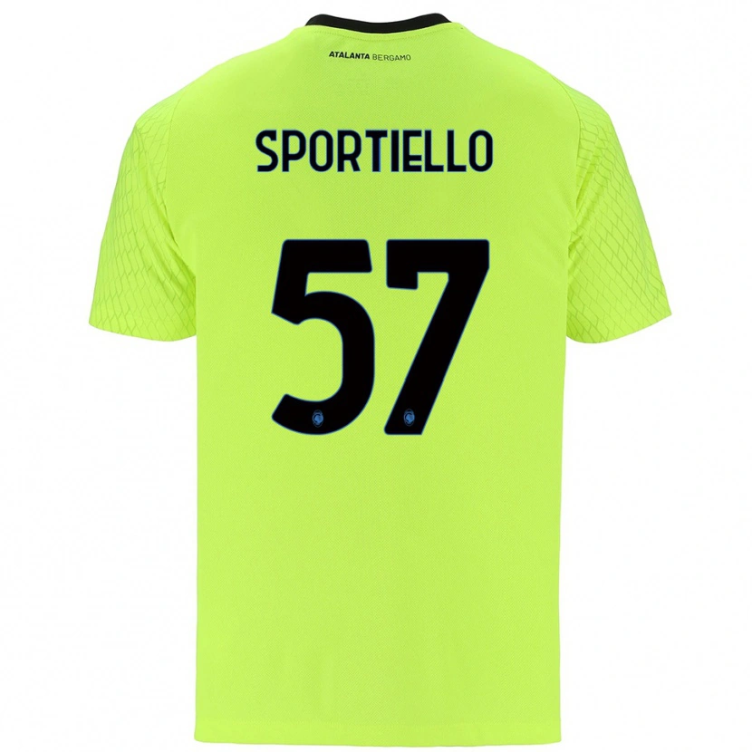 Danxen Kinder Marco Sportiello #57 Trikot Gelb Grün Rot Torwarttrikot 2025/26 Schweiz