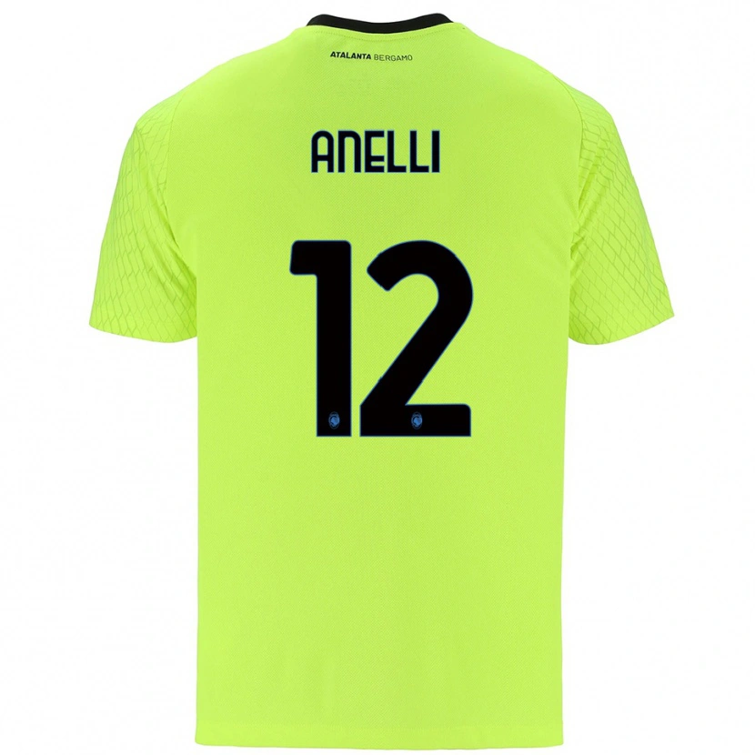 Danxen Kinder Alessandro Anelli #12 Trikot Gelb Grün Rot Torwarttrikot 2025/26 Schweiz