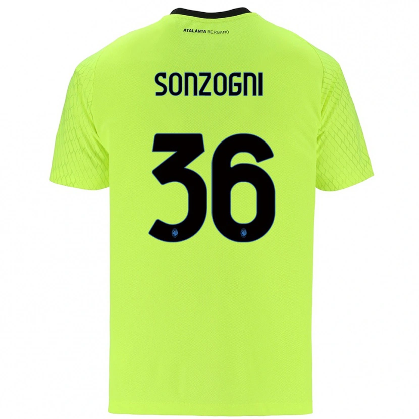 Danxen Kinder Mattia Sonzogni #36 Trikot Gelb Grün Rot Torwarttrikot 2025/26 Schweiz