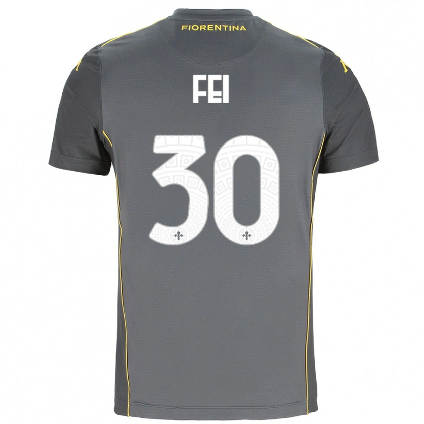 Danxen Kinder Gianmaria Fei #30 Trikot Dunkelgrau Gelb Torwarttrikot 2025/26 Schweiz