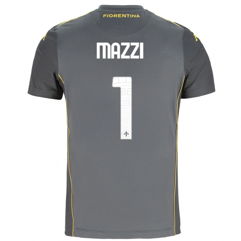 Danxen Kinder Tommaso Mazzi #1 Trikot Dunkelgrau Gelb Torwarttrikot 2025/26 Schweiz
