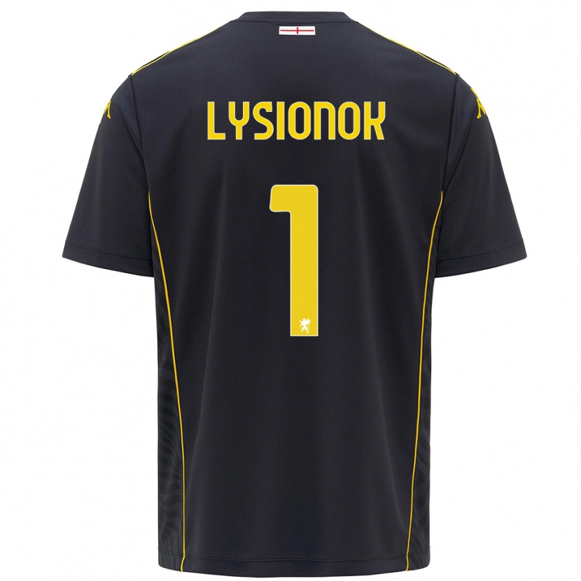 Danxen Kinder Ernestas Lysionok #1 Trikot Schwarz Gelb Torwarttrikot 2025/26 Schweiz