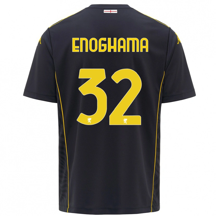 Danxen Kinder Isaac Enoghama #32 Trikot Schwarz Gelb Torwarttrikot 2025/26 Schweiz