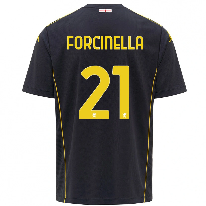 Danxen Kinder Camilla Forcinella #21 Trikot Schwarz Gelb Torwarttrikot 2025/26 Schweiz