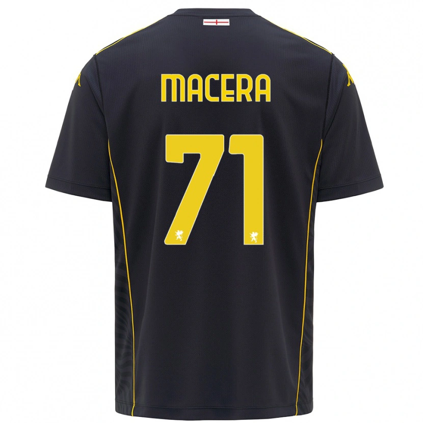 Danxen Kinder Matilde Macera #71 Trikot Schwarz Gelb Torwarttrikot 2025/26 Schweiz