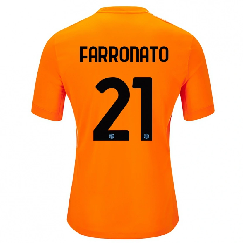 Danxen Kinder Matteo Farronato #21 Trikot Hellorange Schwarz Torwarttrikot 2025/26 Schweiz