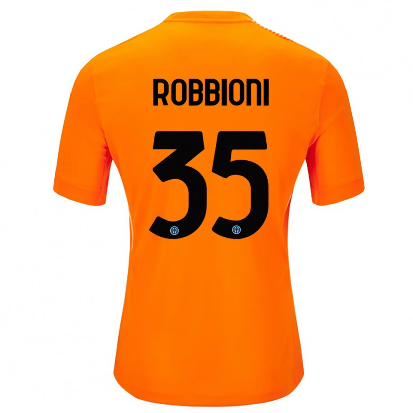 Danxen Kinder Matilde Robbioni #35 Trikot Hellorange Schwarz Torwarttrikot 2025/26 Schweiz