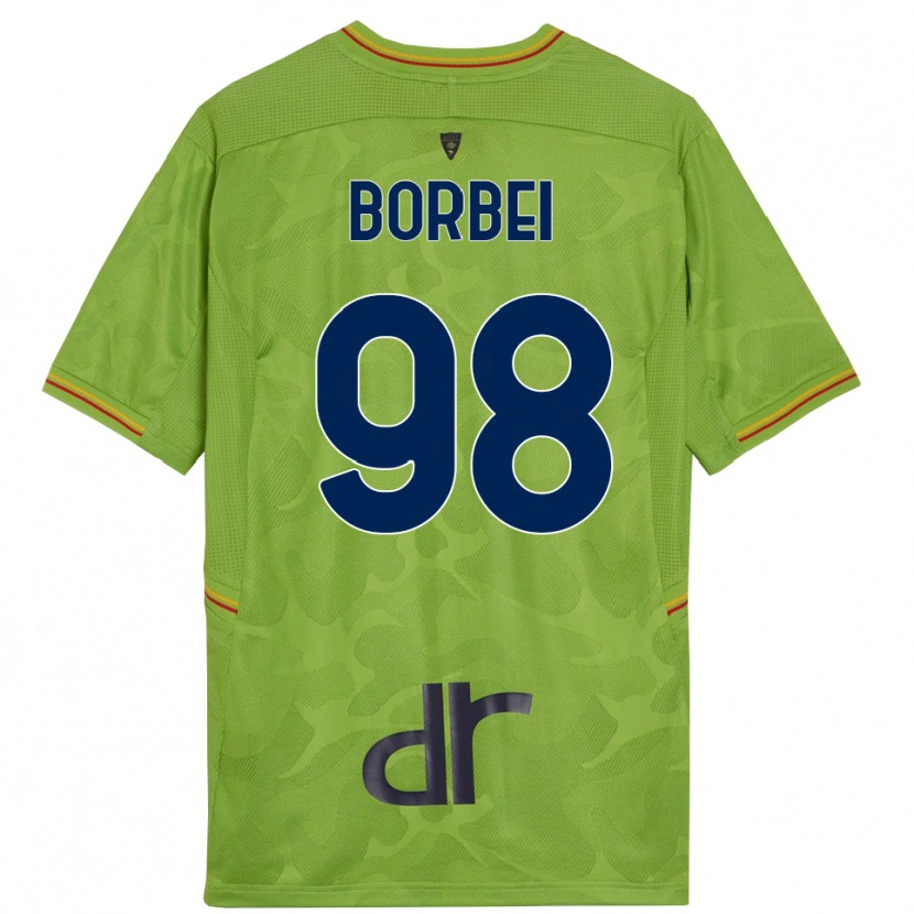 Danxen Kinder Alexandru Borbei #98 Trikot Waldgrün Schwarz Torwarttrikot 2025/26 Schweiz