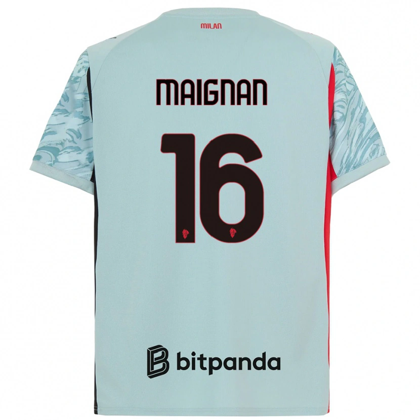Danxen Kinder Mike Maignan #16 Trikot Hellblau Rot Torwarttrikot 2025/26 Schweiz