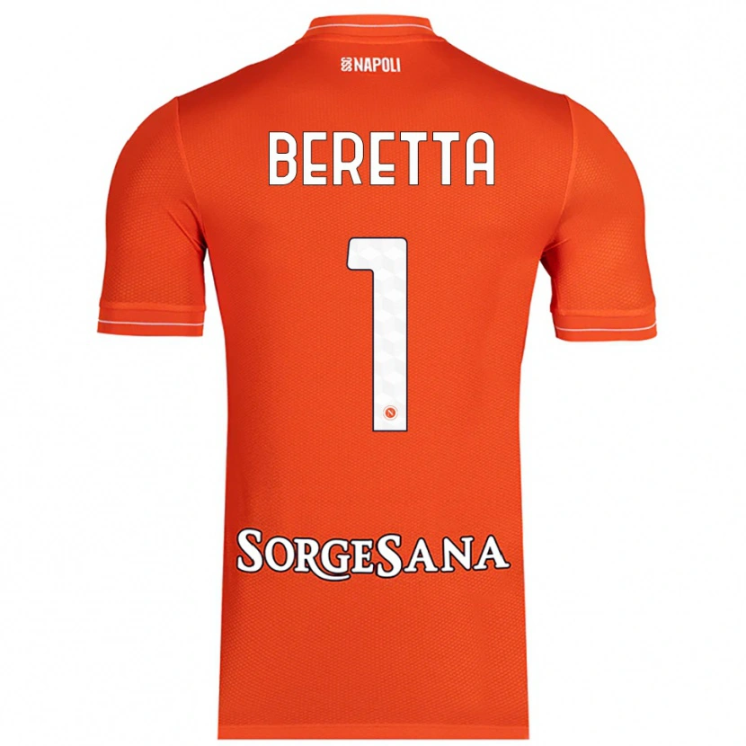 Danxen Kinder Beatrice Beretta #1 Trikot Orange Rot Weiß Torwarttrikot 2025/26 Schweiz