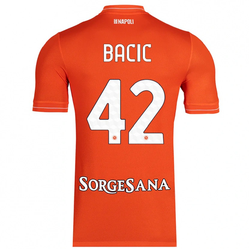 Danxen Kinder Doris Bačić #42 Trikot Orange Rot Weiß Torwarttrikot 2025/26 Schweiz