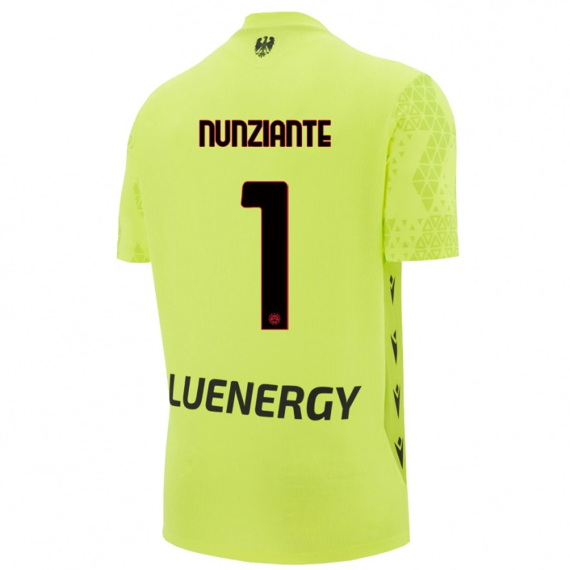 Danxen Kinder Alessandro Nunziante #1 Trikot Grün Gelb Schwarz Torwarttrikot 2025/26 Schweiz