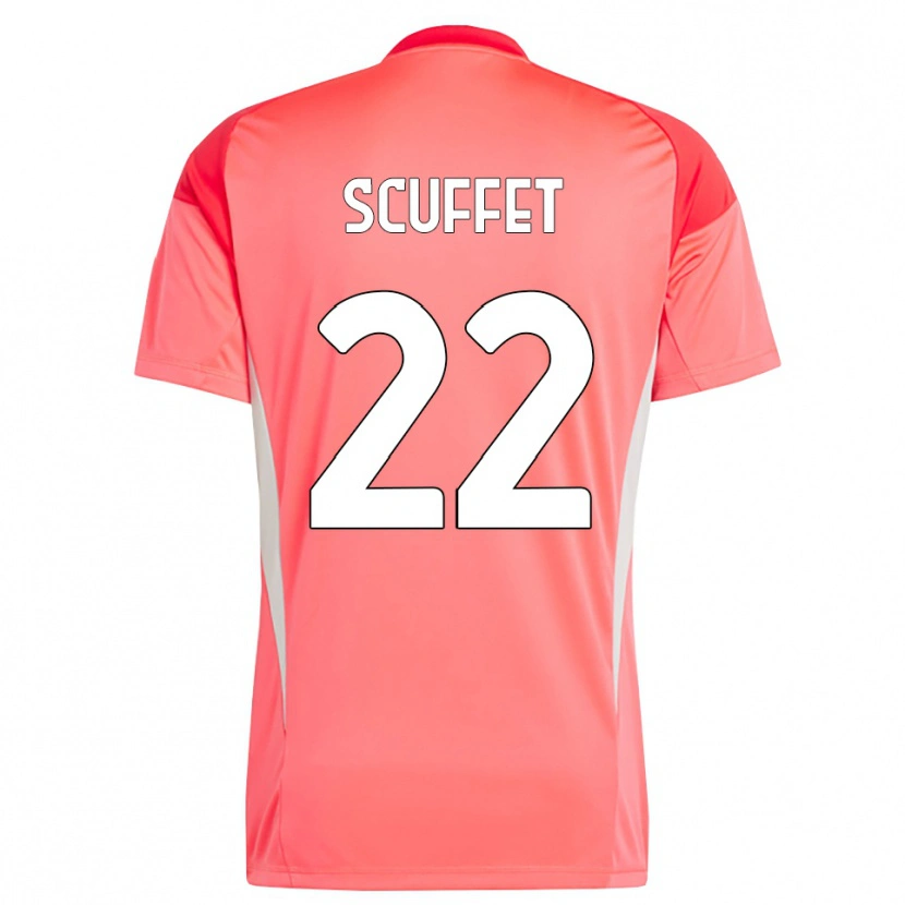 Danxen Kinder Simone Scuffet #22 Trikot Rot Weiß Torwarttrikot 2025/26 Schweiz