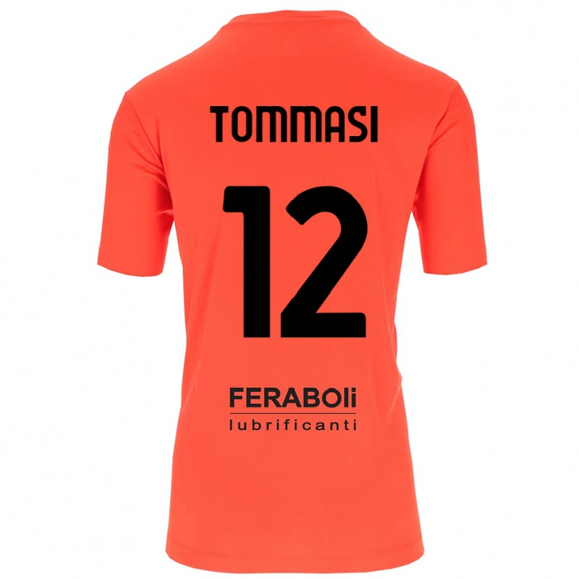 Danxen Kinder Francesco Tommasi #12 Trikot Orange Rot Schwarz Torwarttrikot 2025/26 Schweiz