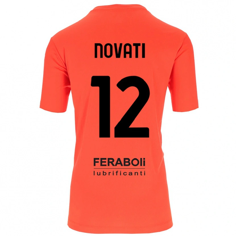 Danxen Kinder Lorenzo Novati #12 Trikot Orange Rot Schwarz Torwarttrikot 2025/26 Schweiz